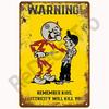 Notice Zone Tin Sign For Bar Pub Club Workshop Garage Home Wall Decor Warning Metal Sign Vintage Danger Caution Metal Plaque Art