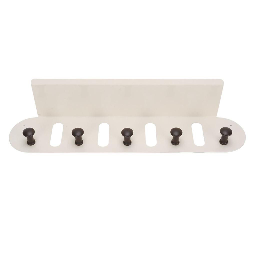 Entryway Shelf with Hooks Storage Living Room Bedroom Wall Mount for Coat Bag Hat Hanging