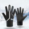 Touch Screen Plush Winter Warm Gloves Windproof Motorcycle Cycling Gloves  For Women Man