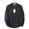Men's Autumn Versatile Loose Casual Long-Sleeve Shirt with Dark Striped Collar, Made from Washed Cotton, from Foreign Trade Surplus Stock