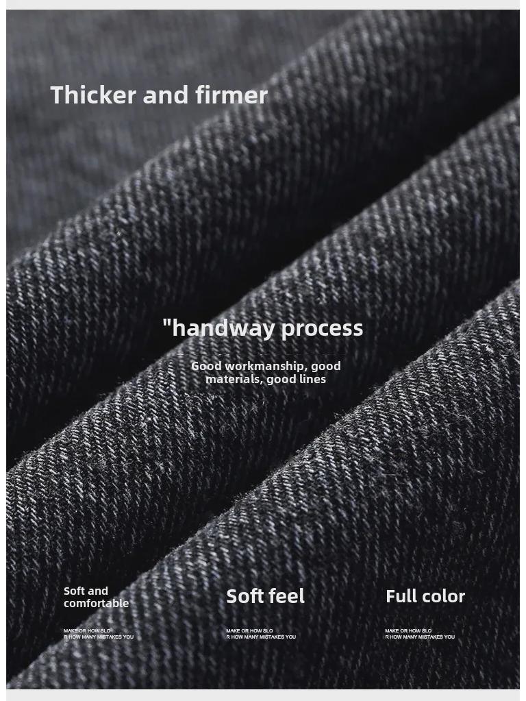 Осень/Зима 2023 Мужская джинсовая куртка свободного кроя - Модная верхняя одежда с лацканами и пуговицами