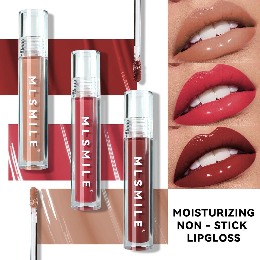 MLSMILE Зеркальная стеклянная глазурь для губ Water Light Увлажняющая и увлажняющая жидкая губная помада Красная вода