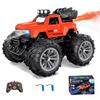 Масштабная радиоуправляемая машина Джип для с двумя перезаряжаемыми батареями Зарядка Трюковая машина с фарами и противотуманками Беспроводная Популярная радиоуправляемая машина Рождественский подарок для младших школьников