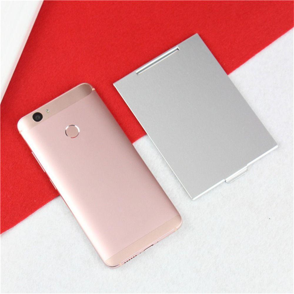 Aluminum Folding Mirror Pocket Mini Portable Makeup Mirrors Travel Hand Small Mirror Vanity Foldable Compact Cosmetics Tools