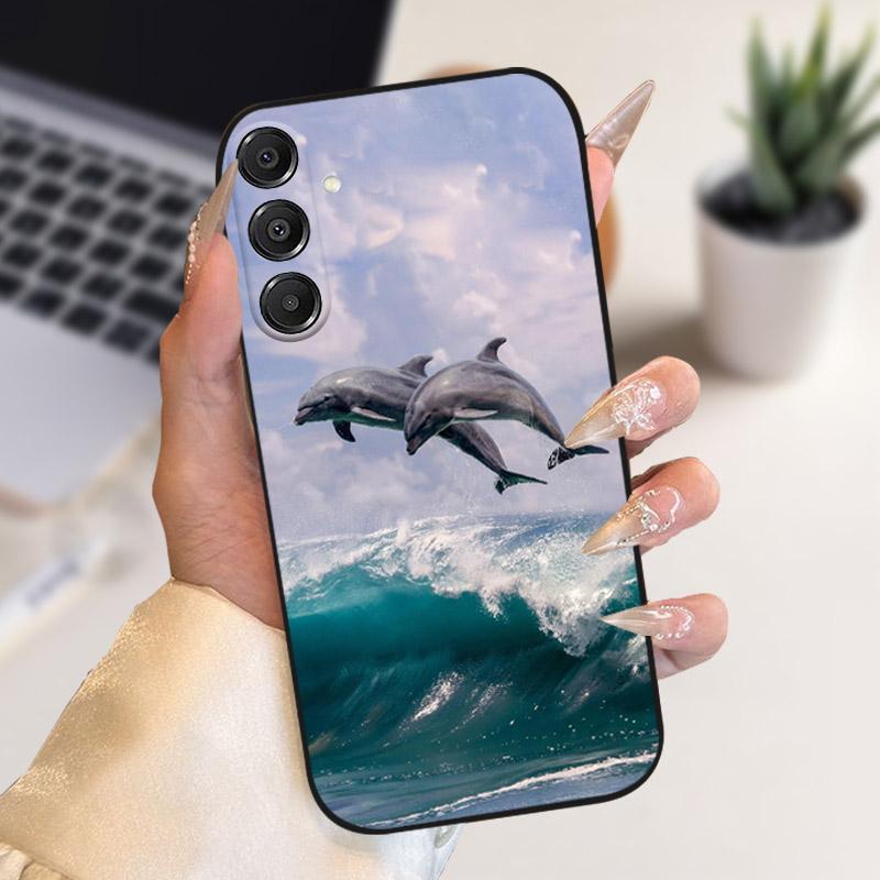 Чехол-бампер для Samsung Galaxy A17, мягкий силикон + ТПУ, противоударный, для GalaxyA17 5G, защитный корпус телефона, A 17, мультяшный, Capa