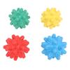 4 шт. Колючий массажный мяч для расслабления мышц, резиновый TPR, мягкий колючий массажный ролик для шеи и плеч
