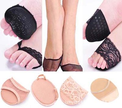Мягкая губка Противоскользящий кружевной стринг Пип-то носок Высокий каблук Стелька-подушечка