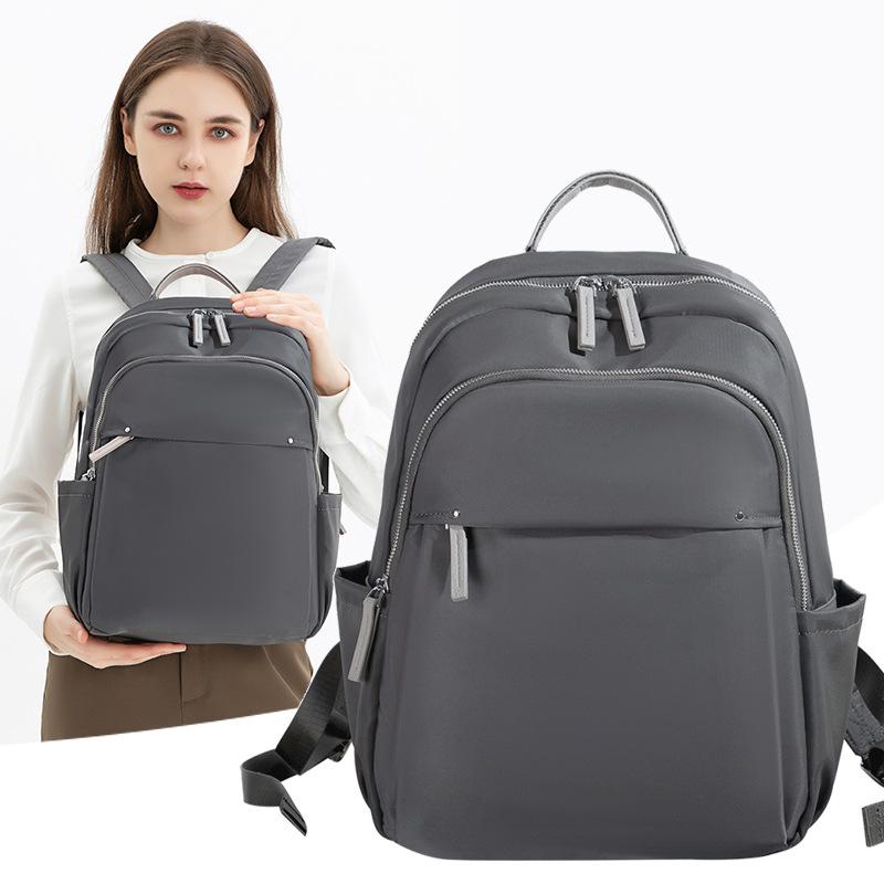 Leisure Commuter Backpack Female Spring/summer Large Capacity Oxford Cloth Travel Backpack Student Satchel