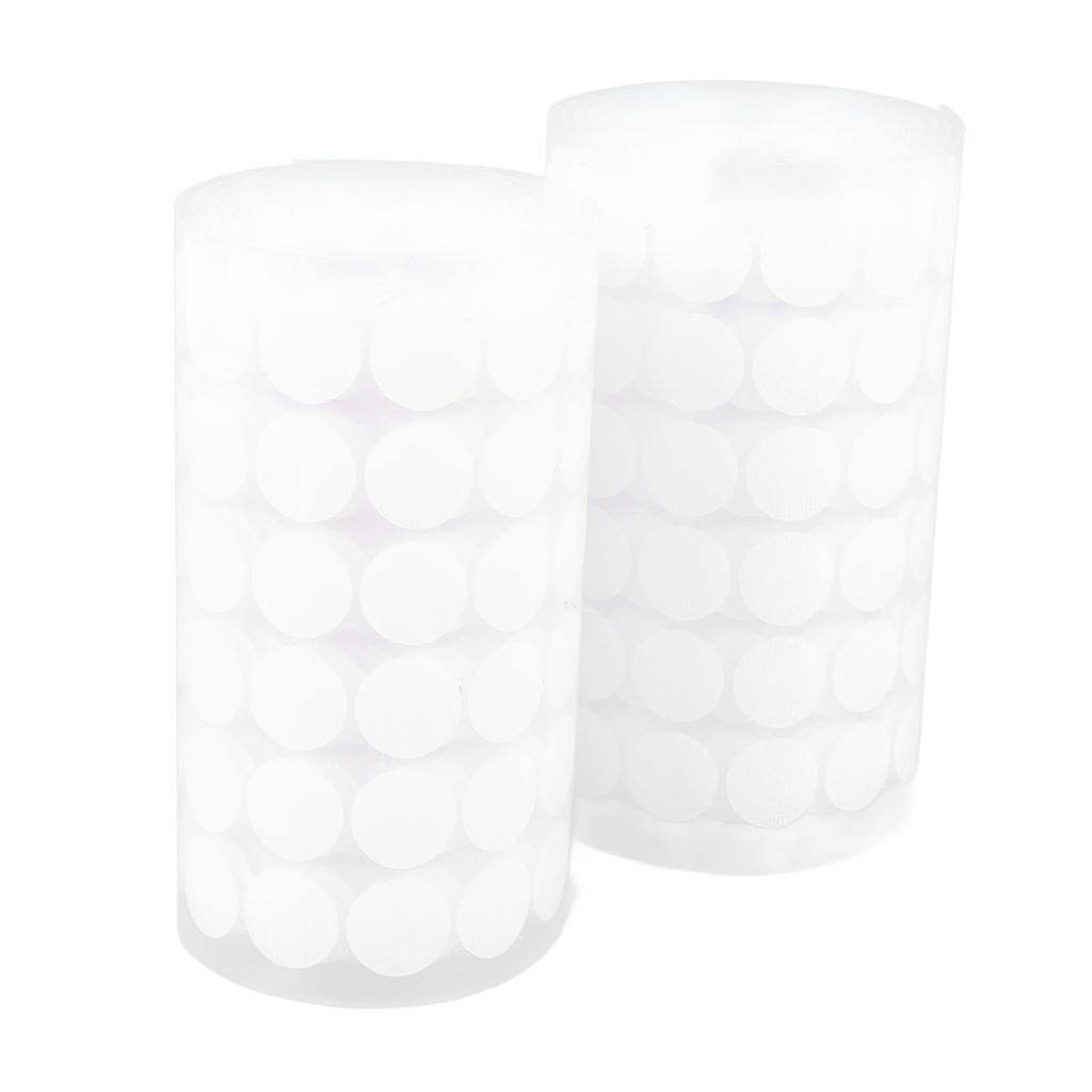 2 рулона 504 пары 1,5 см крючки и петли точки белые самоклеящиеся ленты точки липкая лента