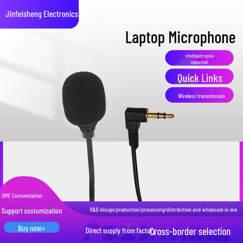 Миниатюрный металлический микрофон для прямой трансляции с шумоподавлением для караоке и записи