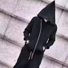 Мужское худи-пальто с капюшоном, однотонное, с длинными рукавами, на молнии, кардиган, теплое, в стиле хип-хоп, большого размера, свободное, мужской осенний плащ для улицы