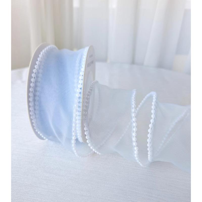 Рыбий хвост пряжа лента букет упаковочный материал радужного цвета кружевной хвост пряжа лента волна шифон пряжа подарочный ремешок