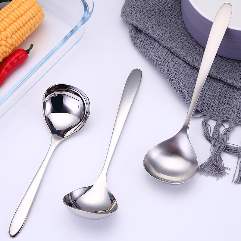 HANYANG 304 Нержавеющая сталь Половник для горячего горшка Мини-маленький половник для супа Половник с утолщенной ручкой