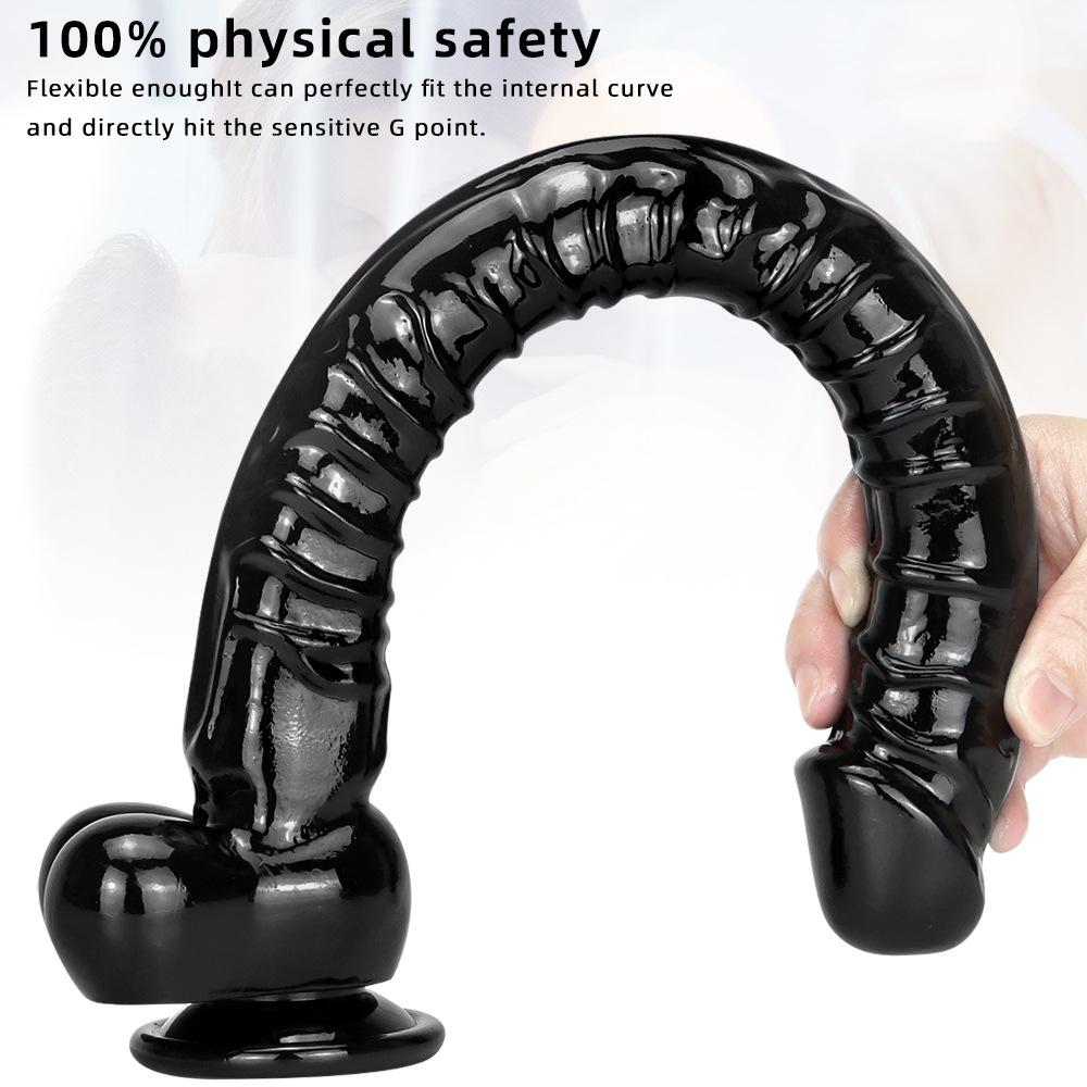 Реалистичный удлиненный силиконовый фаллоимитатор 40 см, вагинальный G-пятно на присоске, анальная пробка, гигантская анальная пробка, игрушка, женские секс-игрушки, мужская анальная пробка