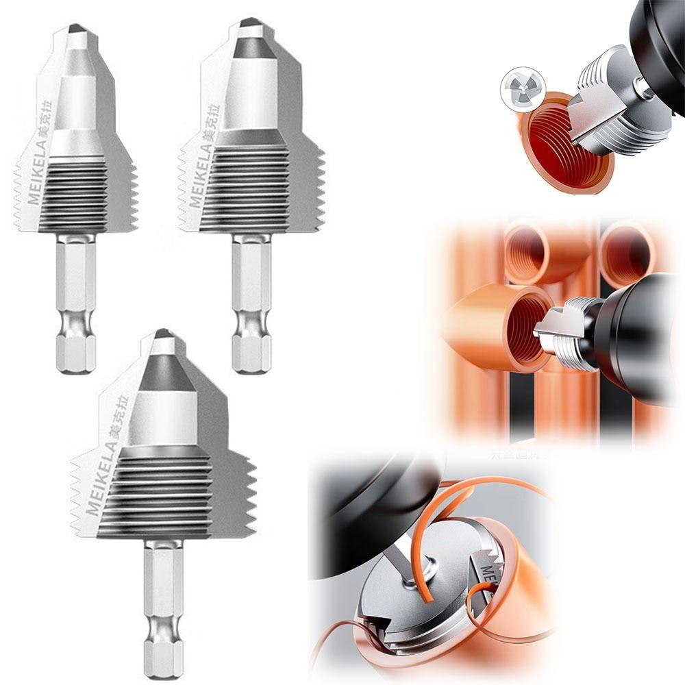 Новый 4 точки/6 точек/1 дюйм ПВХ Труборез Внутренняя резьба Быстрый PPR Водопровод Открывалка Метчик Резьбонарезной инструмент для водопроводных труб