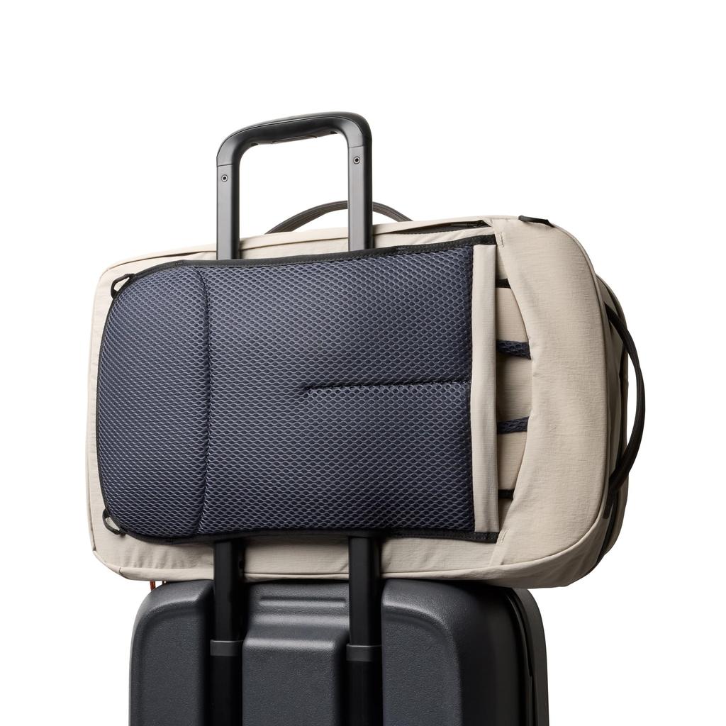 Bellroy Lite Travel Pack 38L Carry-On Backpack with Laptop Pocket, Mesh Divider, and Retractable Shoulder Strap - Ash