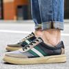 Мода2024 Повседневная брендовая обувь для мужчин Обувь из натуральной кожи Мужская вулканизированная обувь Нескользящая обувь для ходьбы Мужские модные кроссовки Мужская мягкая