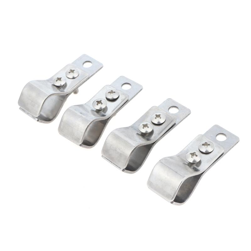 4/8Pcs Small Adjustable Curtain Pulley Clamps Heavy Duty Window Roller Shade Hinge Accessories for Home DIY Curtain Repair