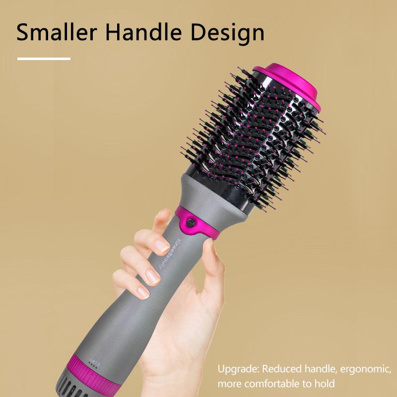 1200W Hair Dryer 2 In 1 Hot Air Brush One Step Styler Volumizer Hair Comb Roller Electric Ion Blow Dryer Brush Hair Straightener Curler