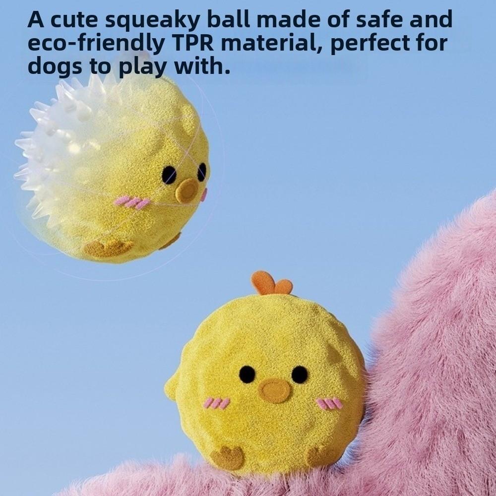 Плюшевая игрушка для питомца Мультяшная собака Игрушка-грызун Форма животного Плюшевый щенок Пищащая игрушка Устойчивая к укусам TPR Звуковая игрушка для питомца Дрессировка собаки на укус