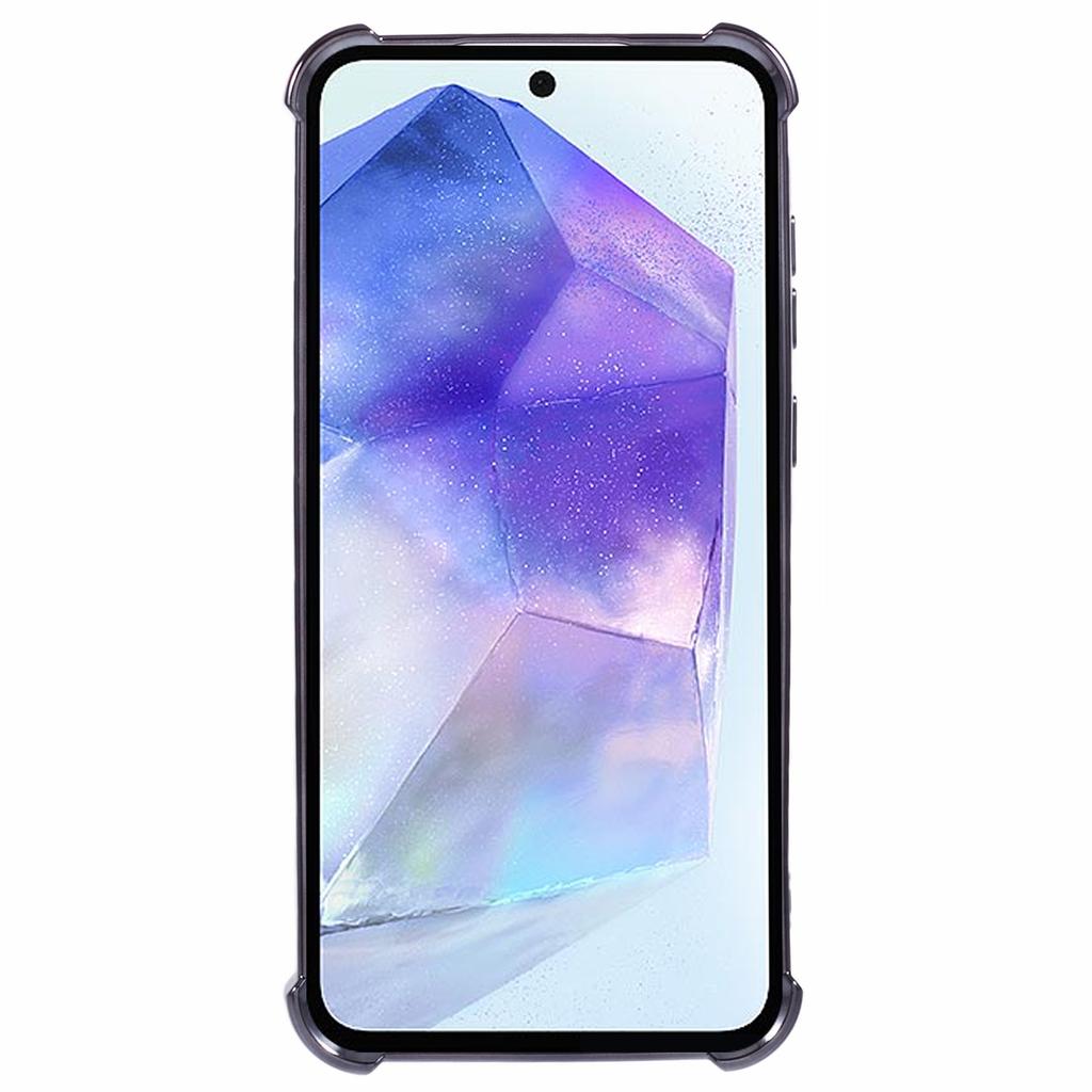 For Samsung Galaxy A35 5G Side Heart Pattern Case Kickstand TPU Phone Cover with Mirror