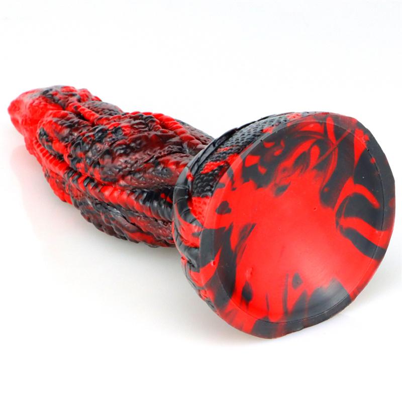 Yan Beast Mixed Color Liquid Silicone Oversized Realistic Simulation Phallus Dildo Female Sex Toys