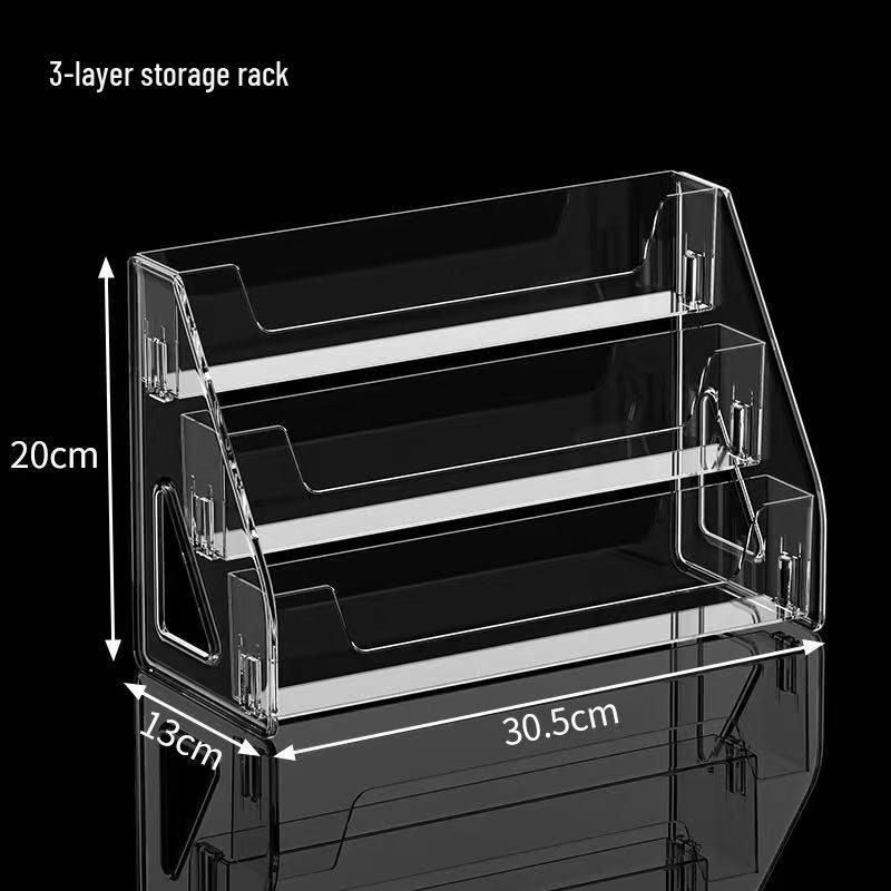 Акриловый косметический органайзер: Подставка для хранения парфюмерии, помады, теней для век, средств по уходу за кожей