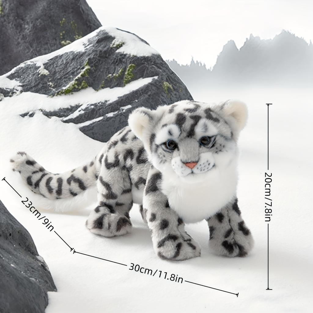MINISO Реалистичная плюшевая игрушка снежный барс Мягкий плюш Коллекция детских подарков