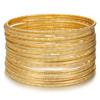 Hot-selling European and American jewelry, fashionable and atmospheric metal bracelets, a set of 11 plain rings, stacked bracelets, bracelets for wome