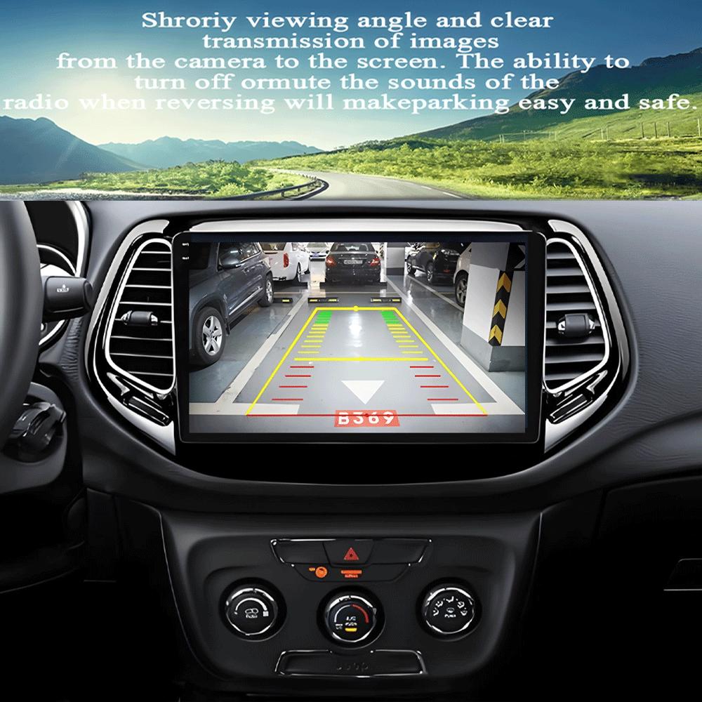 Для Jeep Compass 2017 - 2019 360 камера головное устройство Android 14 видеоплеер автомобильное радио Авторадио Мультимедиа GPS навигация монитор