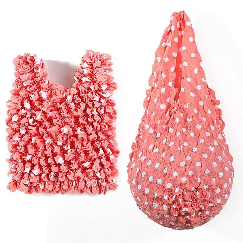 New Flower Folding Handheld Environmentally Friendly Large Capacity Household Portable Shopping Bag with High Elasticity Magic Stretch Bubble
