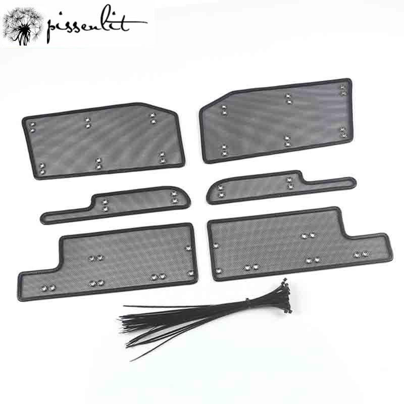 For Toyota Alphard AH30 2019 2020 2024 Car Accessory Front Grille Insert Net Anti-insect Dust Garbage Proof Stainless Cover