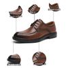 Spring Casual Men's Shoes Formal Leather Shoes Men's Leather Breathable Black Handmade Shoes Men's Leather Shoes Work Business Commute