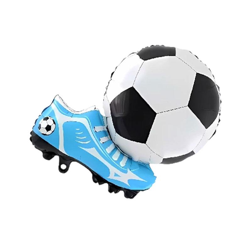 Blue Soccer Decoration Birthday Ballons Plates Cups Napkins Tablecloth Soccer Football Birthday Sticker Gift Bag Party Supplies