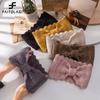 Knitted Wide Headbands For Women Winter Hair Turban Solid Color Cross Knotted Hair Band Turbans Hair Accessories