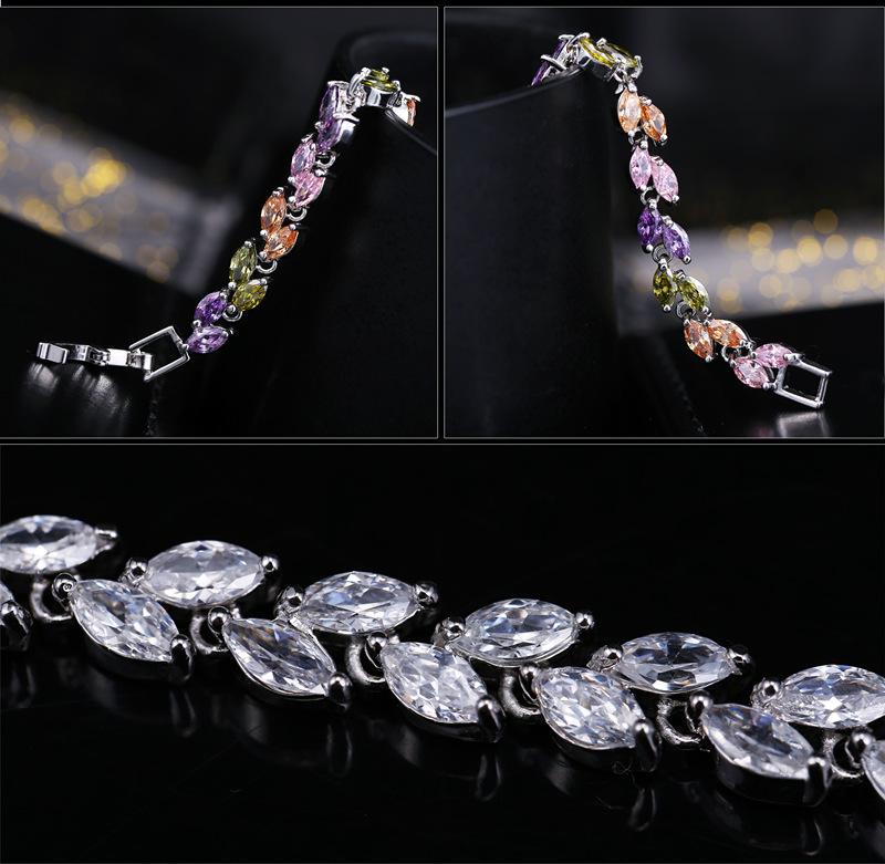 Бренд WWJ, 7 вариантов цвета, прозрачный белый и темно-оливково-зеленый, очаровательные браслеты с кубическим цирконием