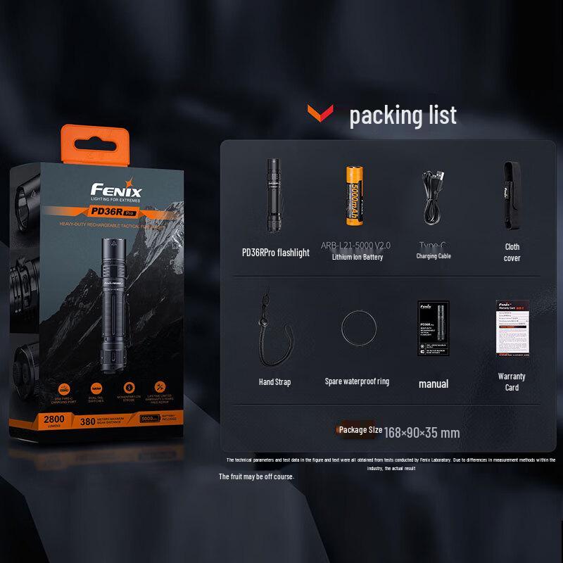 Перезаряжаемый тактический фонарь FENIX PD36R Pro