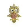 Crystal Owl Pendant USB Flash Drive 128GB Pendrive 256GB Metal Animal Pen Drive 8GB 16GB 32GB 64GB USB Memory Stick Cle USB Disk