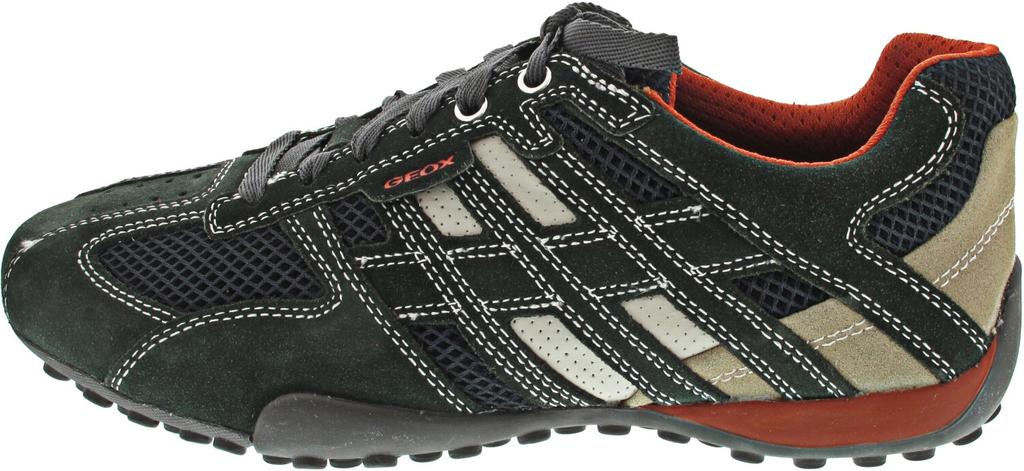 Geox U Snake K Sneakers (U4207K) Dark Grey/off White