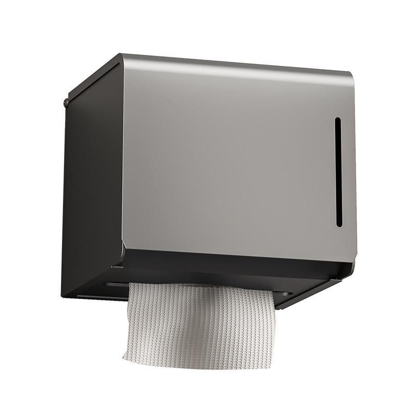 Настенный держатель для салфеток и полотенец без сверления, цвет оружейный серый