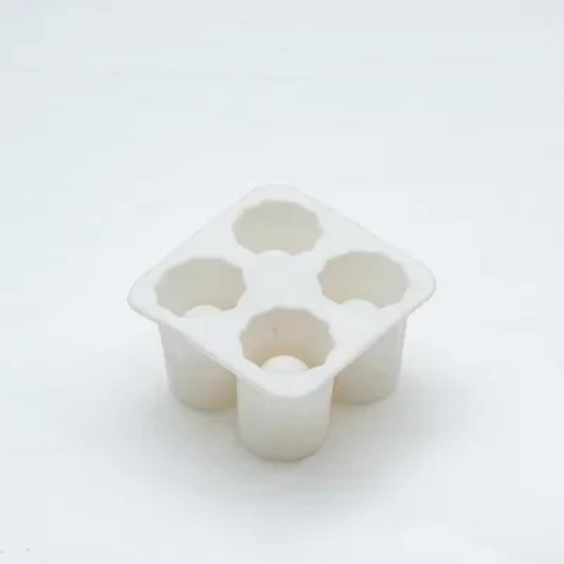 4 Cup Shape Silicone Ice Cube Mold SGlass IceMould Ice Cube Tray Summer Bar Party Beer Ice Cocktail Cold Drinking Tools