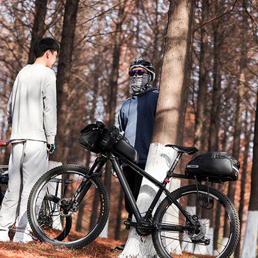 Многофункциональная сумка на багажник велосипеда, полиэстеровая сумка на заднее сиденье велосипеда, водонепроницаемая сумка на заднее багажник, сумка через плечо