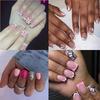 Носимый маникюр, французские накладные ногти, квадратная головка, пресс для ногтей, модные накладные ногти для девочек