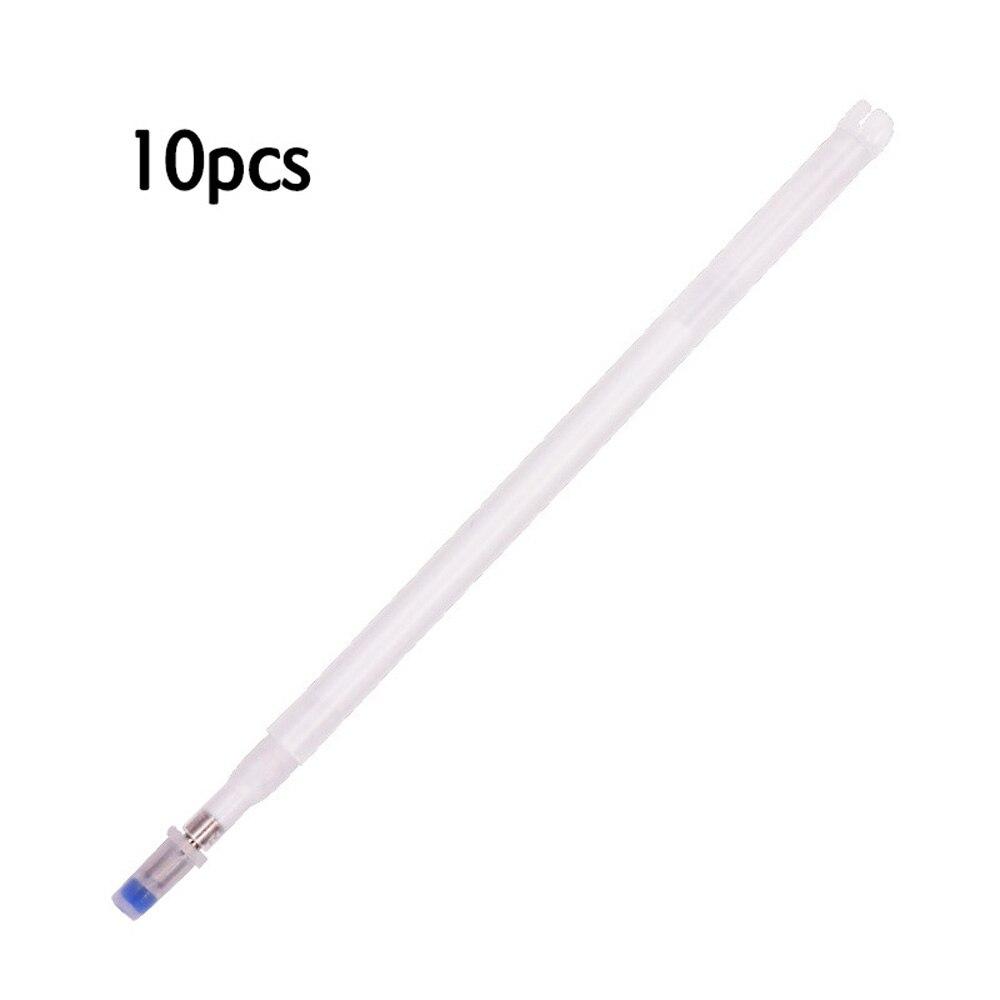 10 шт./компл., высокотемпературный исчезающий маркер для ткани, стираемый сменный стержень для лоскутного шитья из искусственной кожи, швейный инструмент, водорастворимый DIY