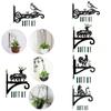 Iron Bracket for Hanging Plant Basket with Screws Animal Design for Deck And