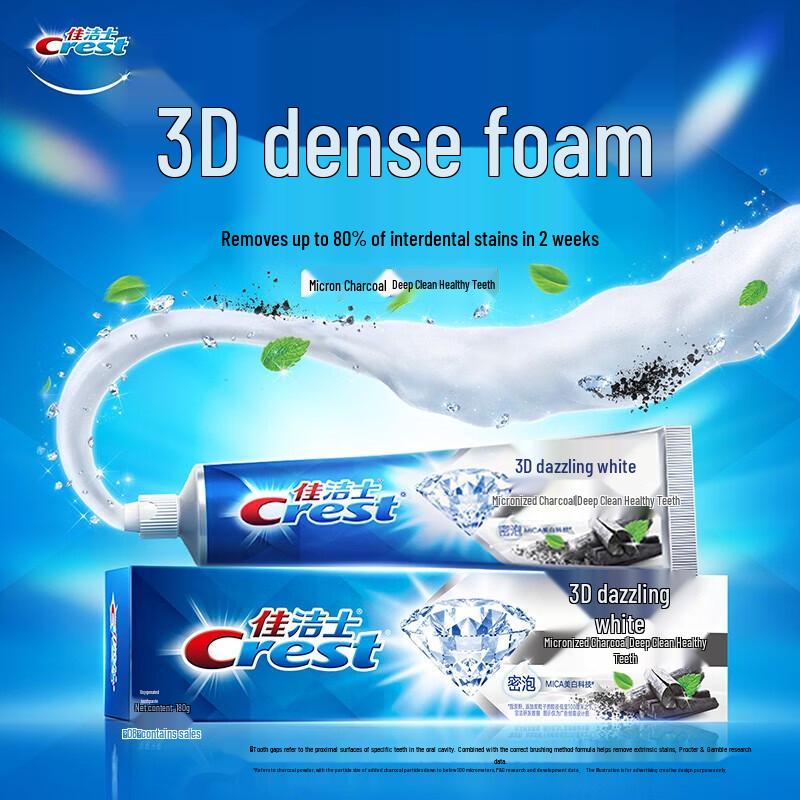 Crest 3D White Зубная паста с микроуглем