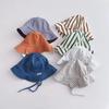 Casual Baby Sun Hat Solid Color Windproof Basin Hats New Children Infant Caps  Kid Boy Girl