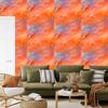 Peach, coral and red ink wallpaper 50x1000