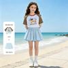 Летний комплект с коротким рукавом для девочек FivePlus