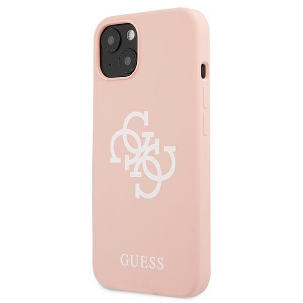 Guess Guhcp13Sls4Gwpi Iphone 13 Mini5,4 Różowy/Pink Hard Case Silicone 4G Logo